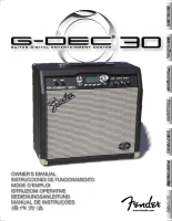 Fender G-DEC-30 - Owners Manual 